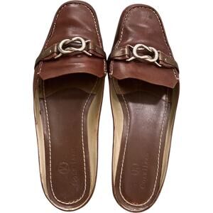 Excellent Condition leather Cole Haan Brown Loafer Slip On Clog Size Women’s 7.5